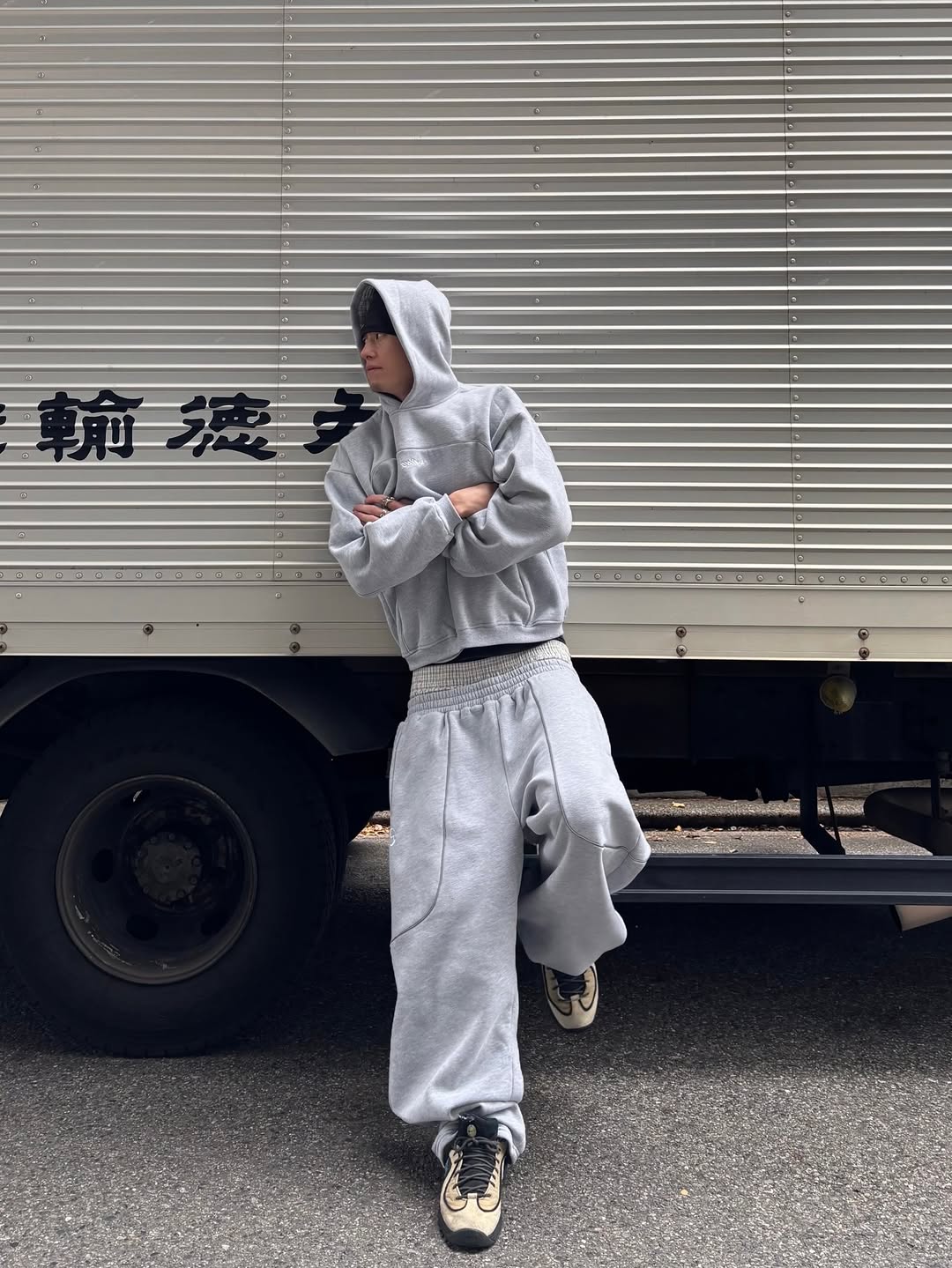 TRACKSUIT PANTS (GREY)