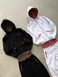 BLACK PLAID HOODIE
