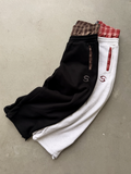 BLACK PLAID SWEATPANTS