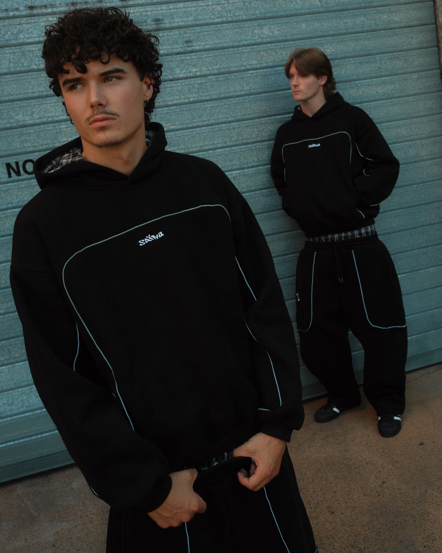 TRACKSUIT HOODIE (BLACK)