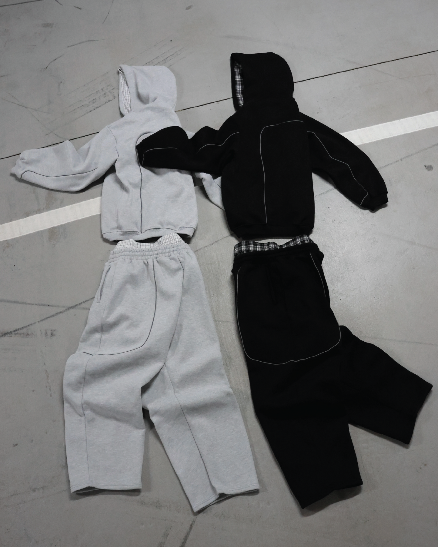 TRACKSUIT PANTS (GREY)