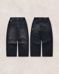 LAYERED JEANS (BLACK)