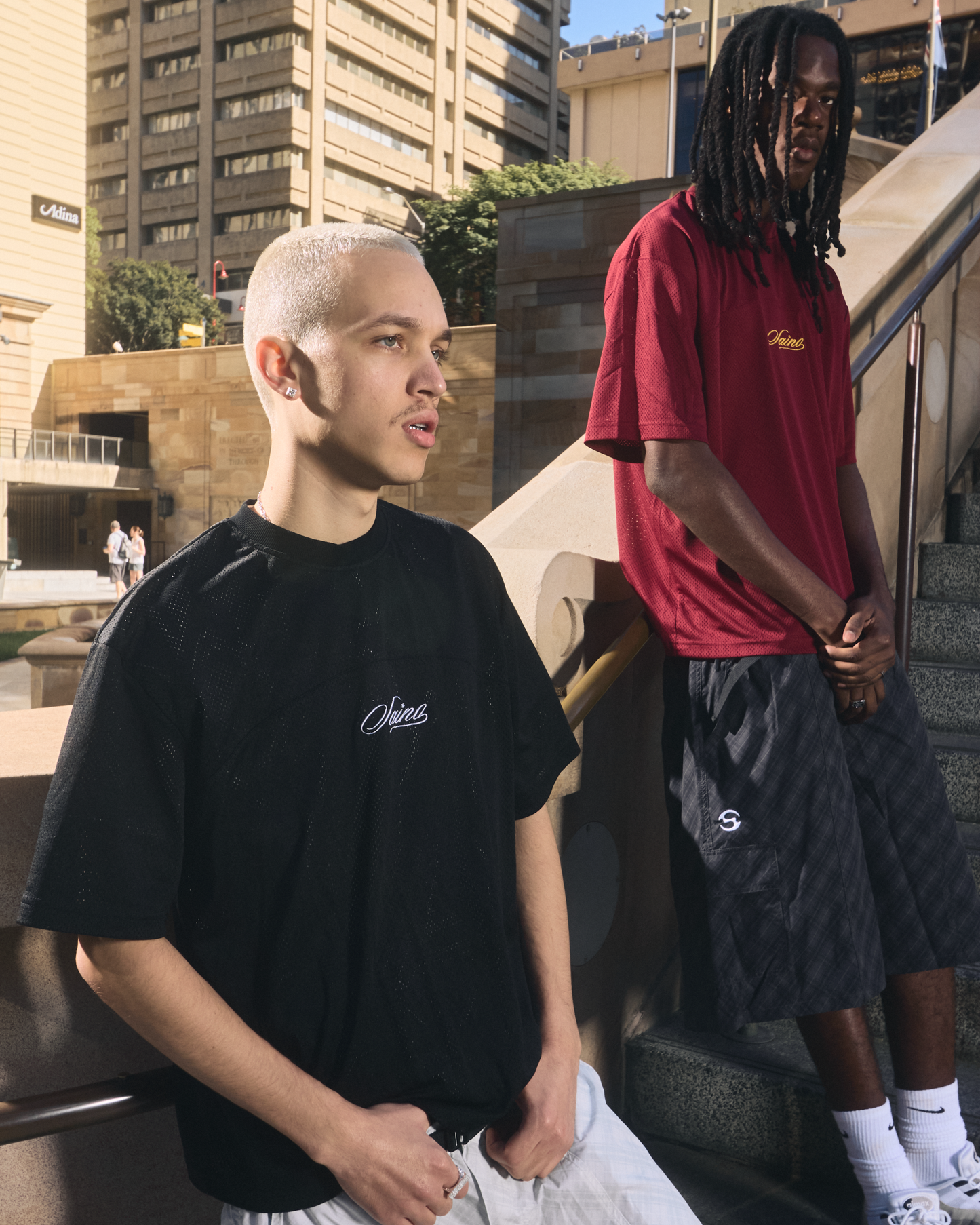 MESH TEE (BLACK)