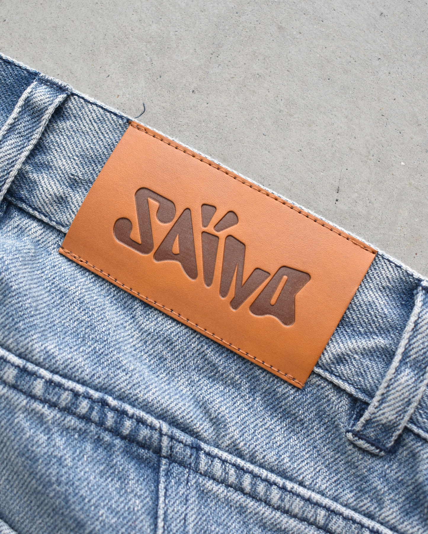 LAYERED JEANS (BLUE)