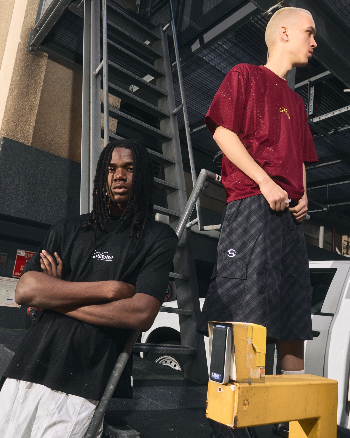 MESH TEE (BURGUNDY)
