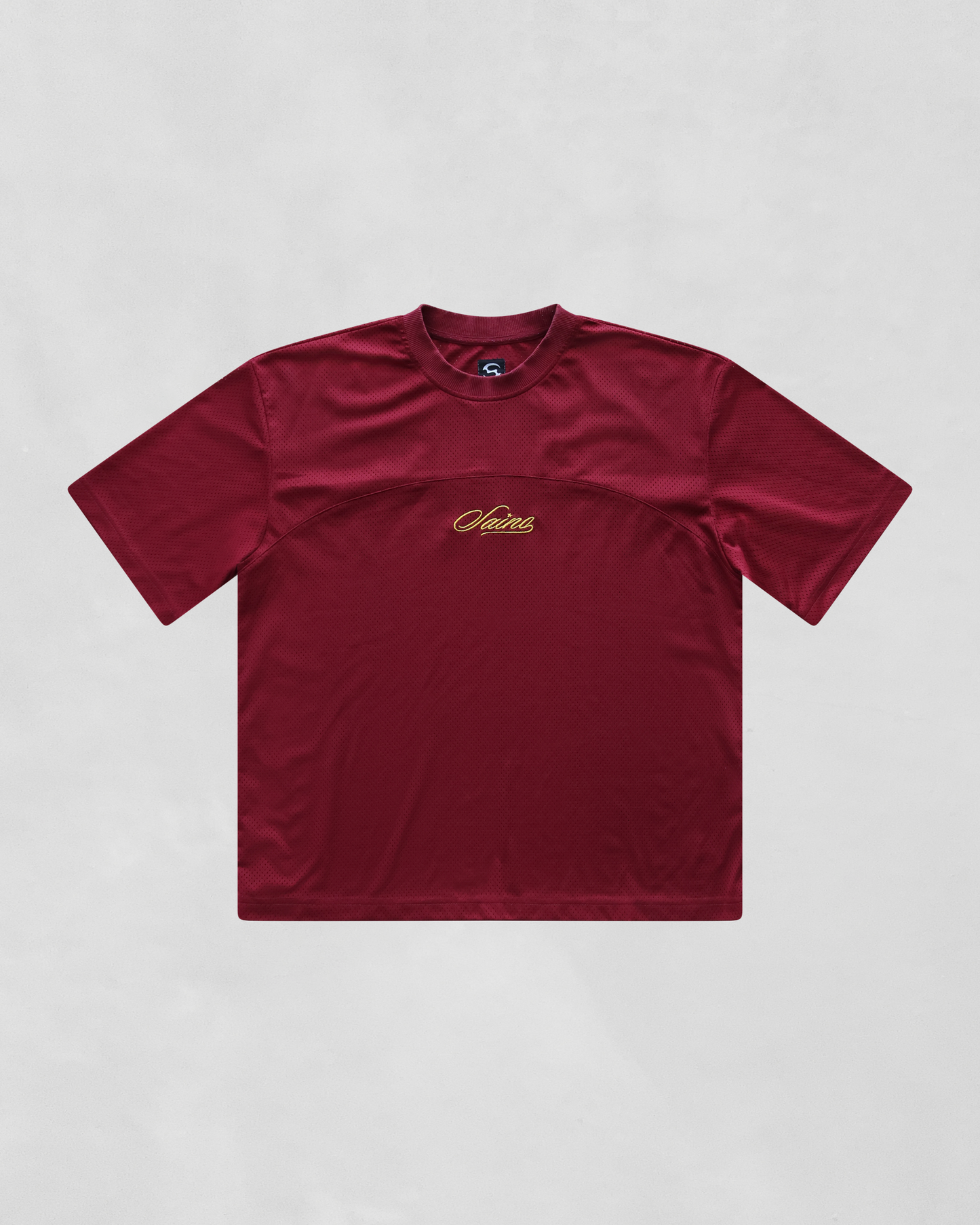 MESH TEE (BURGUNDY)
